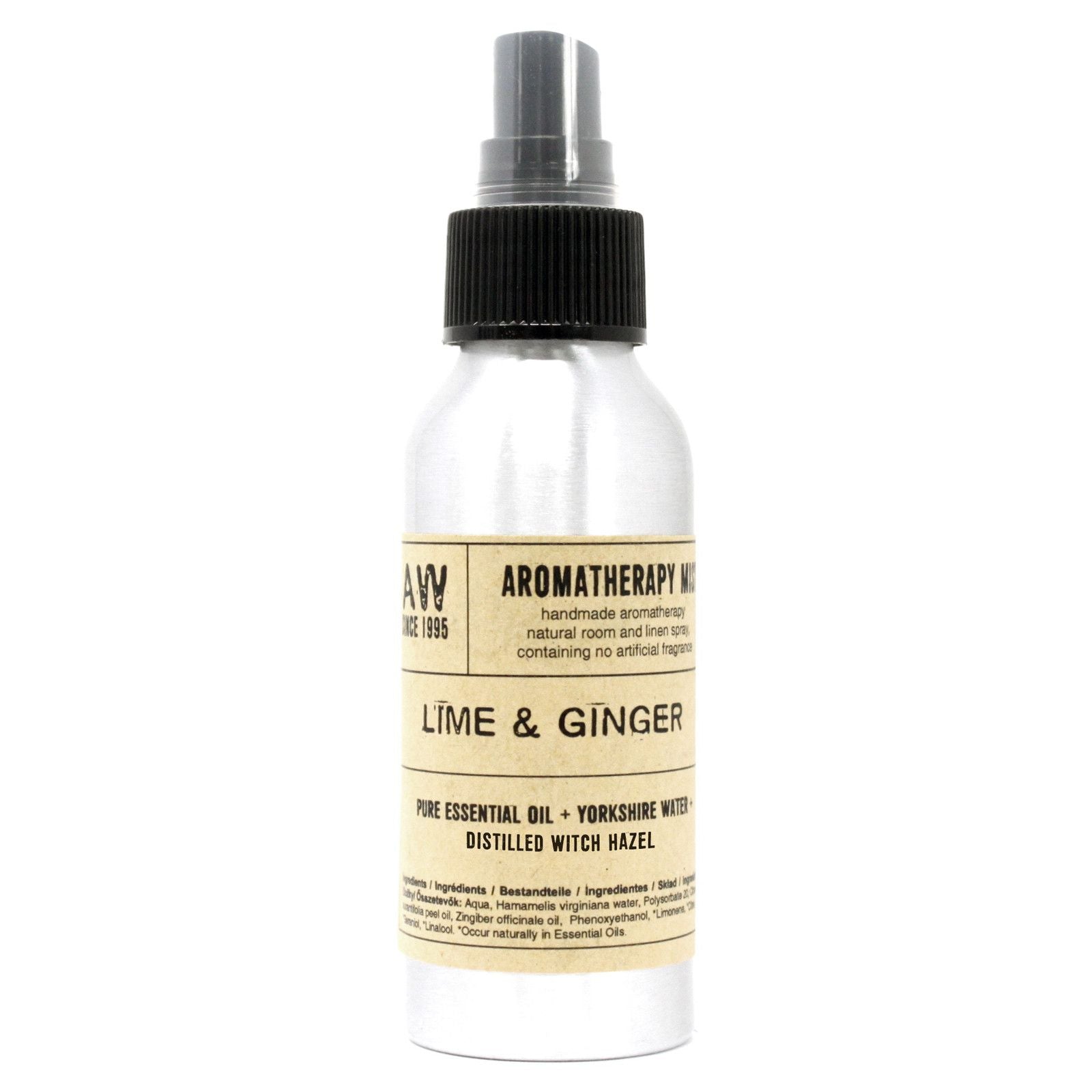 100ml Essential Oil Mist - Lime & Ginger - Soak Sanctuary Room Fragrance