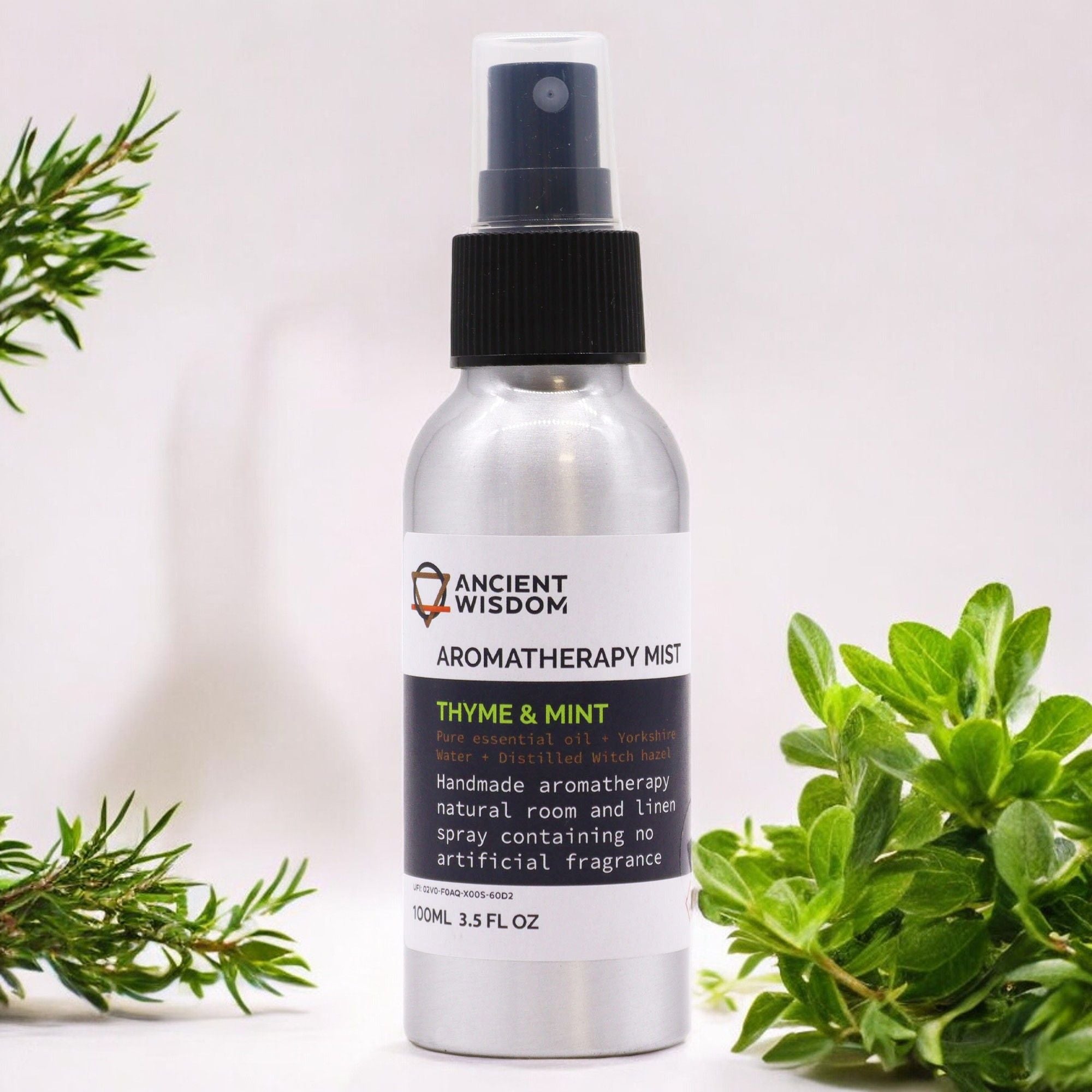 100ml Essential Oil Mist - Thyme & Mint - Soak Sanctuary Room Fragrance