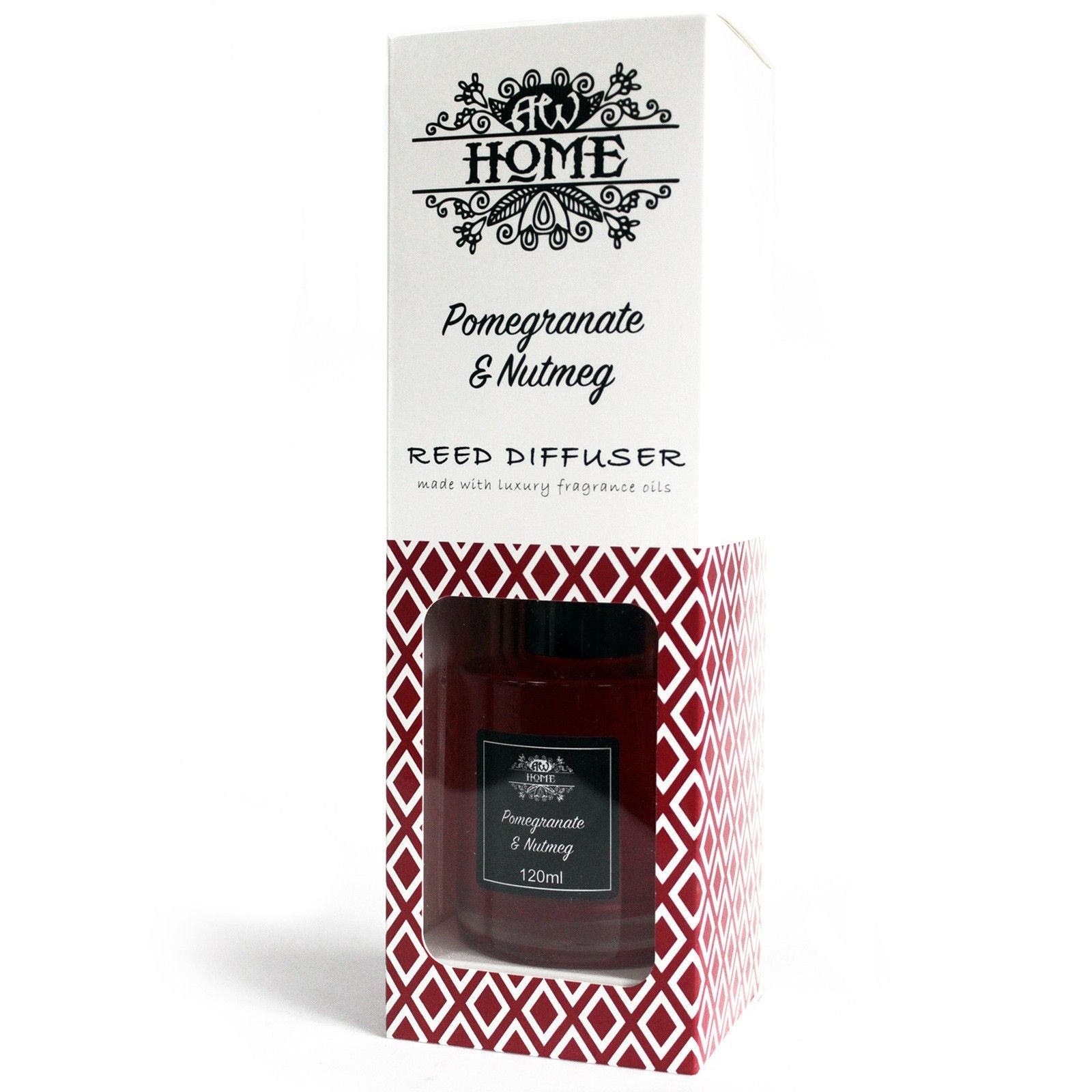 120ml Reed Diffuser - Pomegranate & Nutmeg - Soak Sanctuary Reed Diffusers