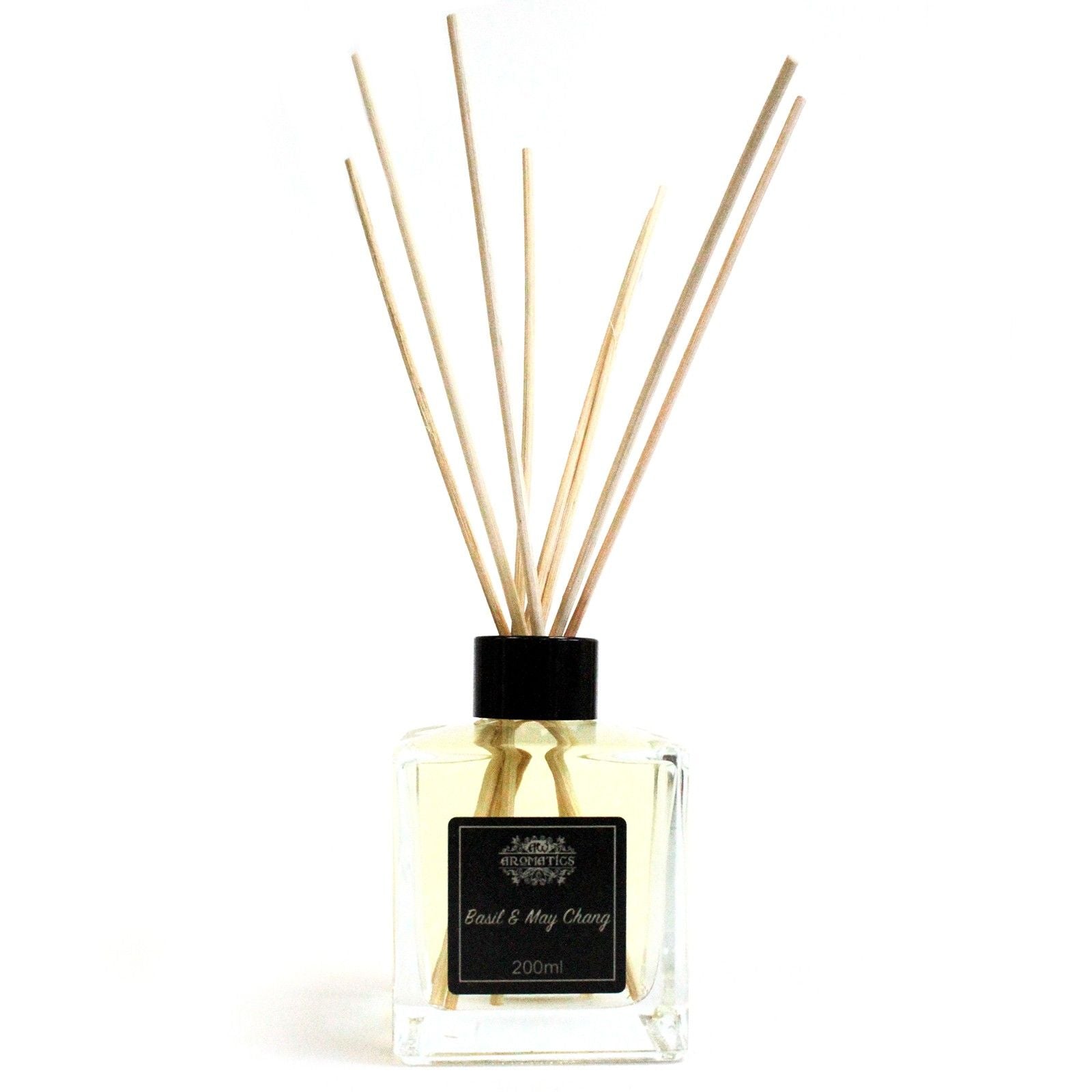200ml Basil & Maychang Essential Oil Reed Diffuser - Soak Sanctuary Room Fragrance