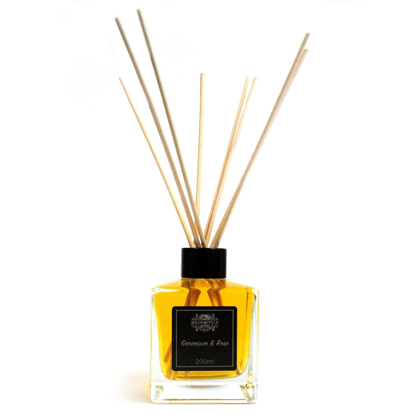 200ml Geranium & Rose Essential Oil Reed Diffuser - Soak Sanctuary Room Fragrance