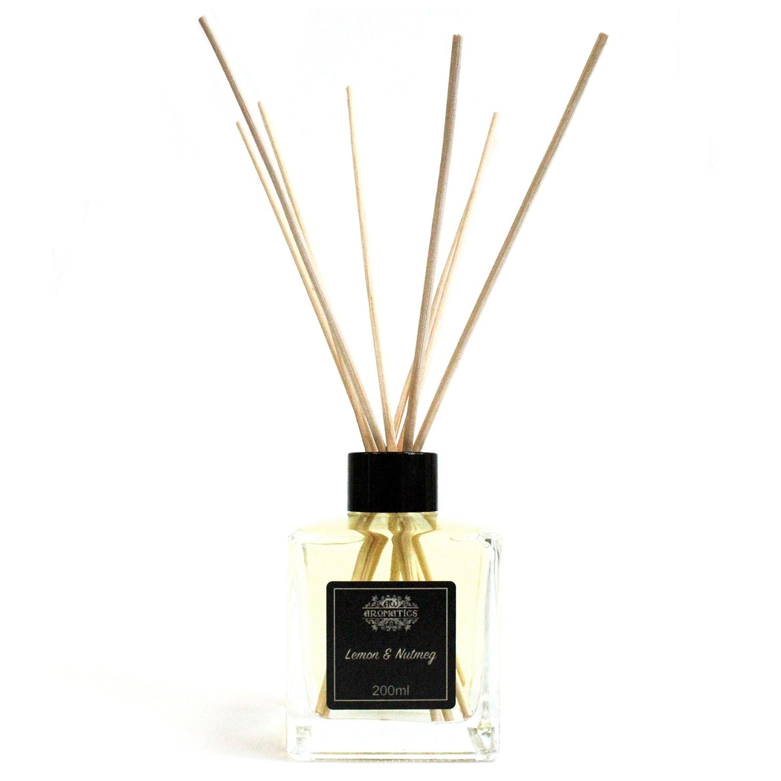 200ml Lemon & Nutmeg Essential Oil Reed Diffuser - Soak Sanctuary Room Fragrance
