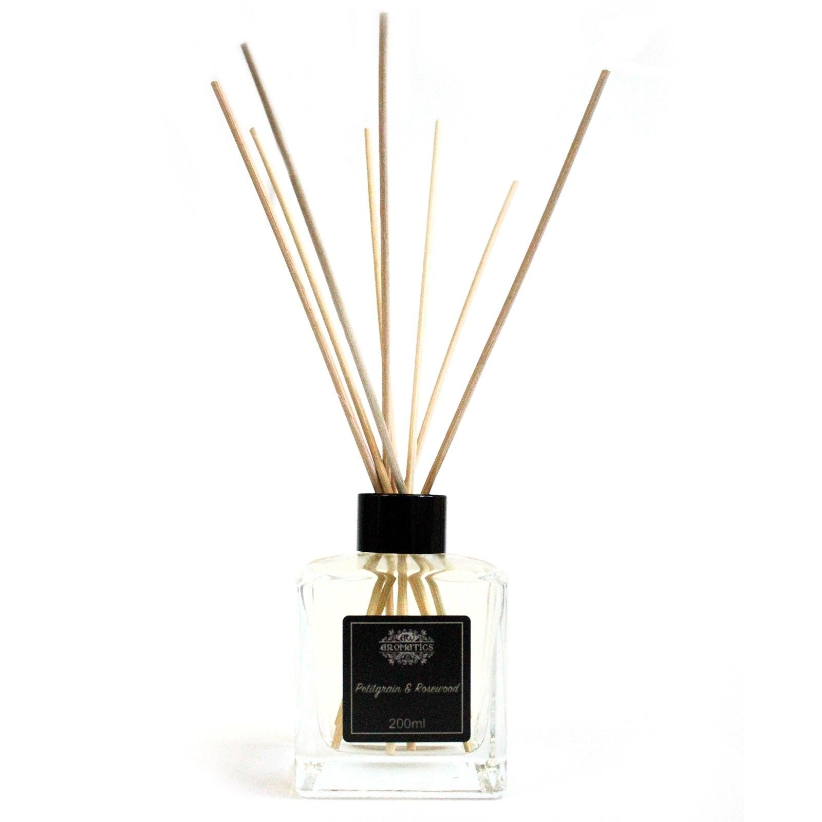200ml Petitgrain & Rosewood Essential Oil Reed Diffuser - Soak Sanctuary Room Fragrance