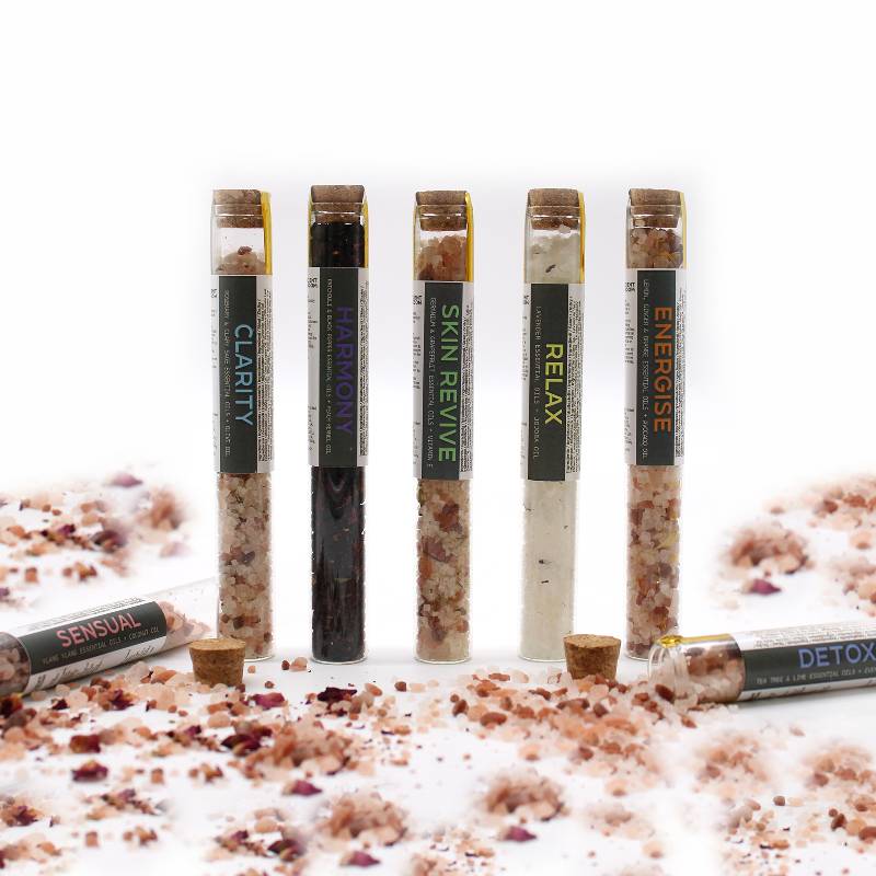 Aromatherapy Bath Salt Test Tubes - Soak Sanctuary Bath Salts
