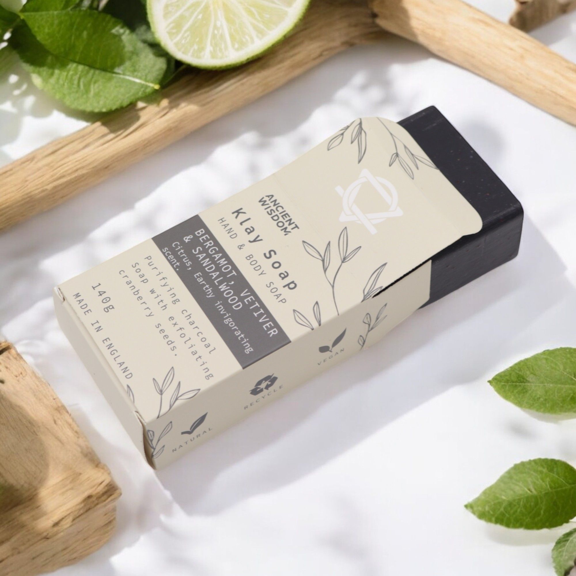 Bergamot & Sandalwood Klay Soap - Soak Sanctuary Soap