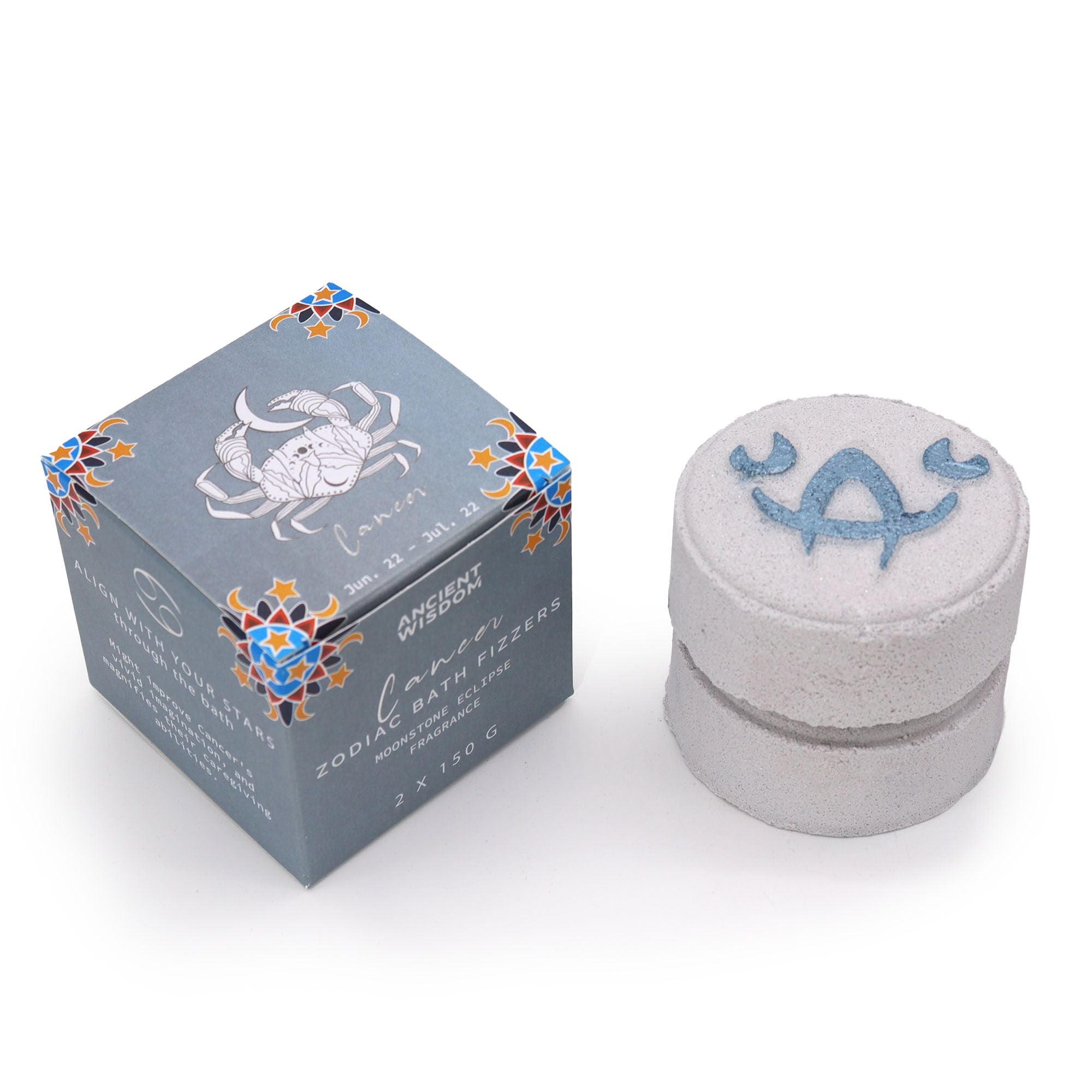 Cancer Bath Fizzers with Horoscope - Soak Sanctuary Bath Bombs
