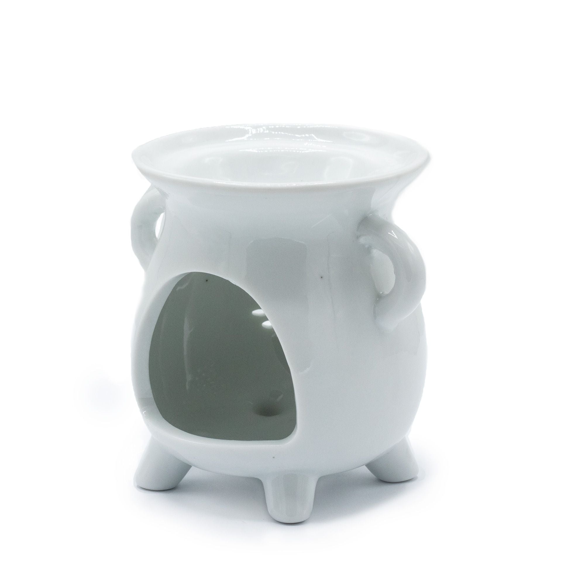 Cauldren Oil Burner - Tree of Life, White - Soak Sanctuary Room Fragrance