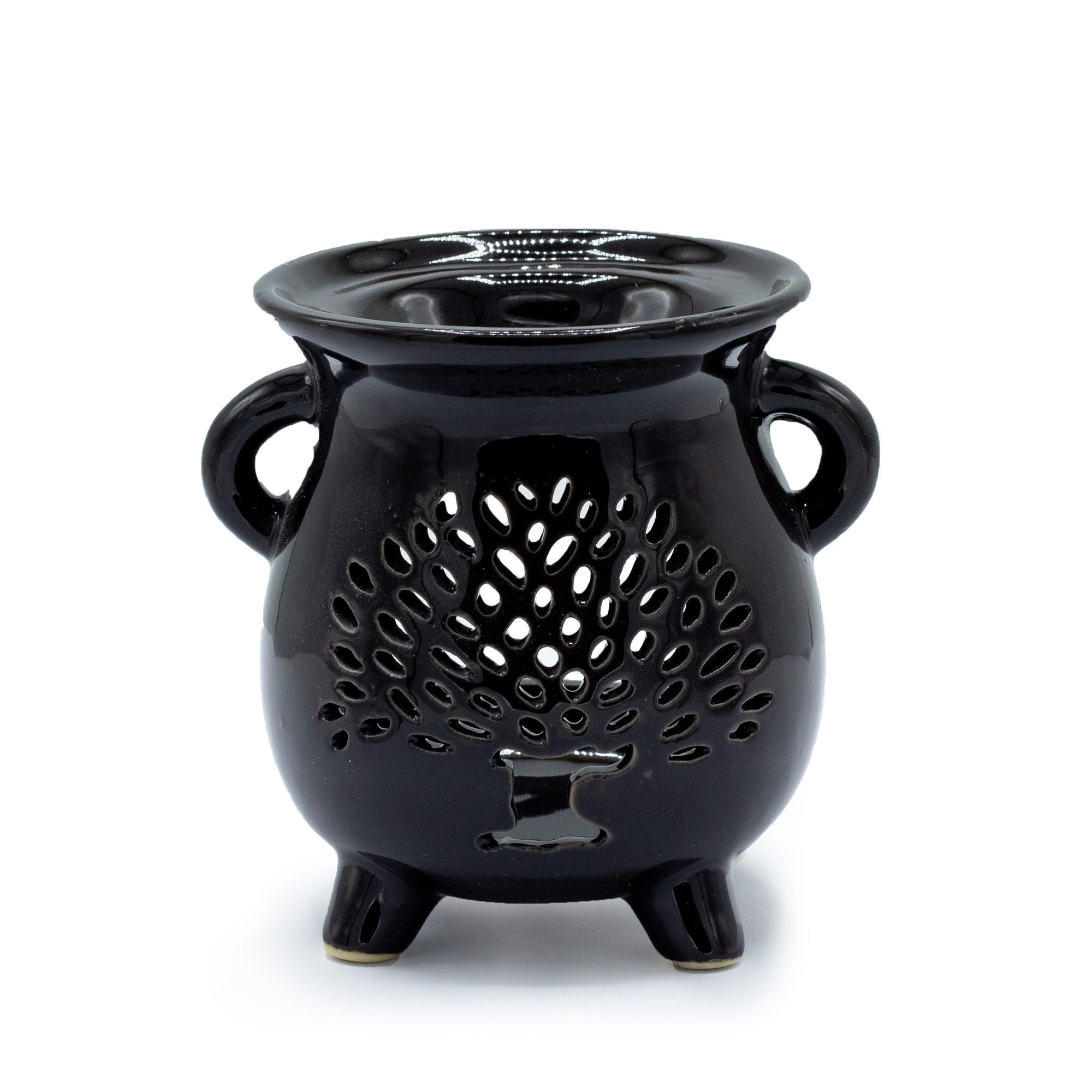 Cauldron Oil Burner - Tree of Life, Black - Soak Sanctuary Room Fragrance