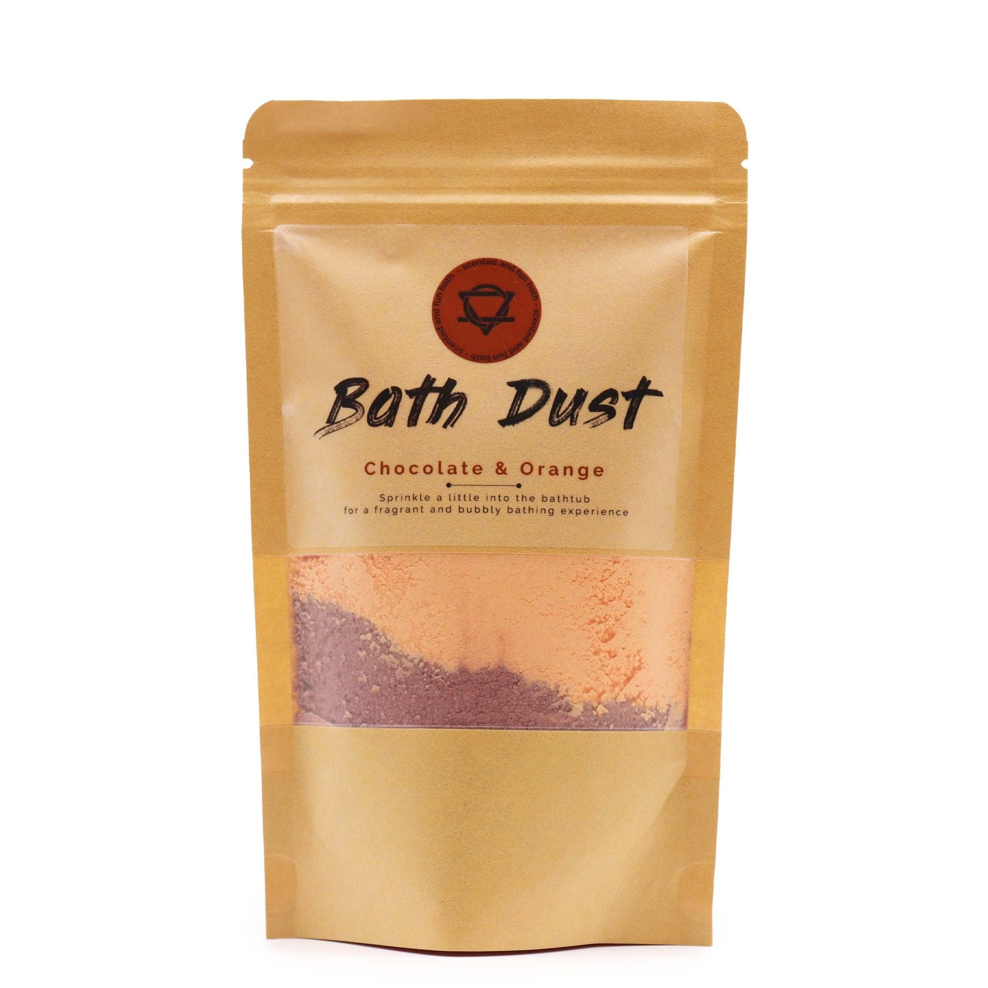 Chocolate & Orange Bath Dust 190g - Soak Sanctuary Bath Dust