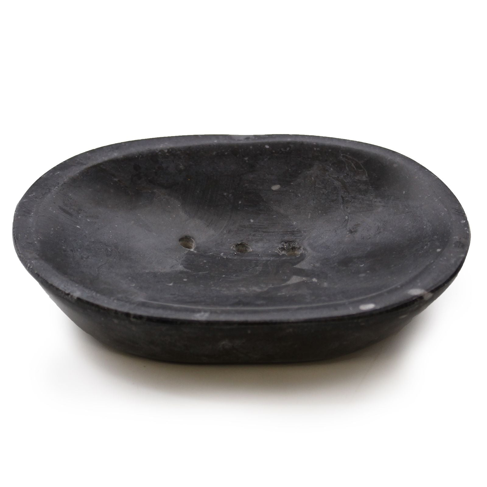 Classic Oval Black Marble Soap Dish - Soak Sanctuary Accessories