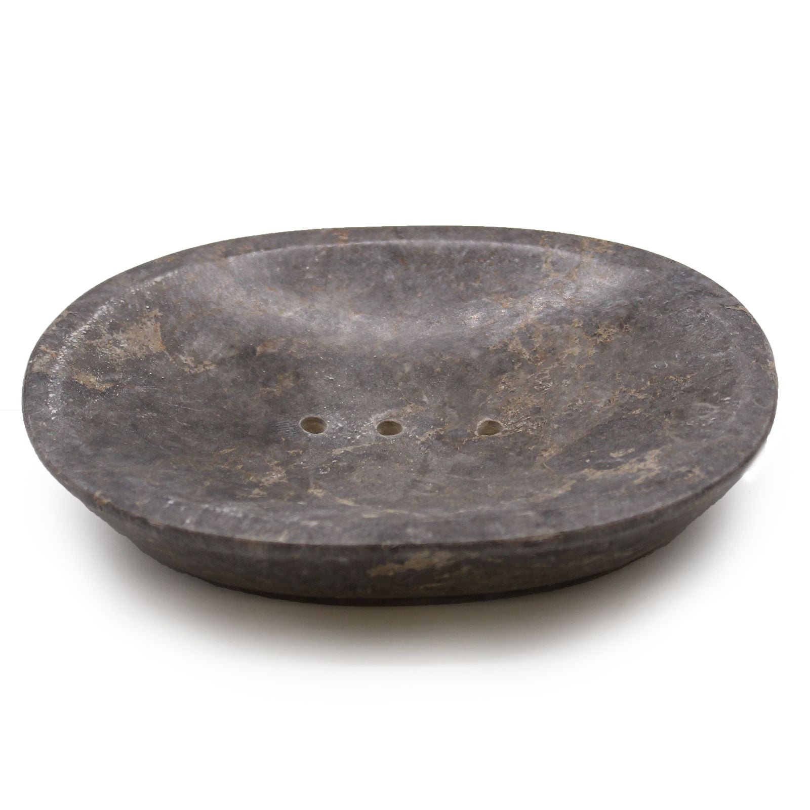 Classic Oval Grey Marble Soap Dish - Soak Sanctuary Accessories