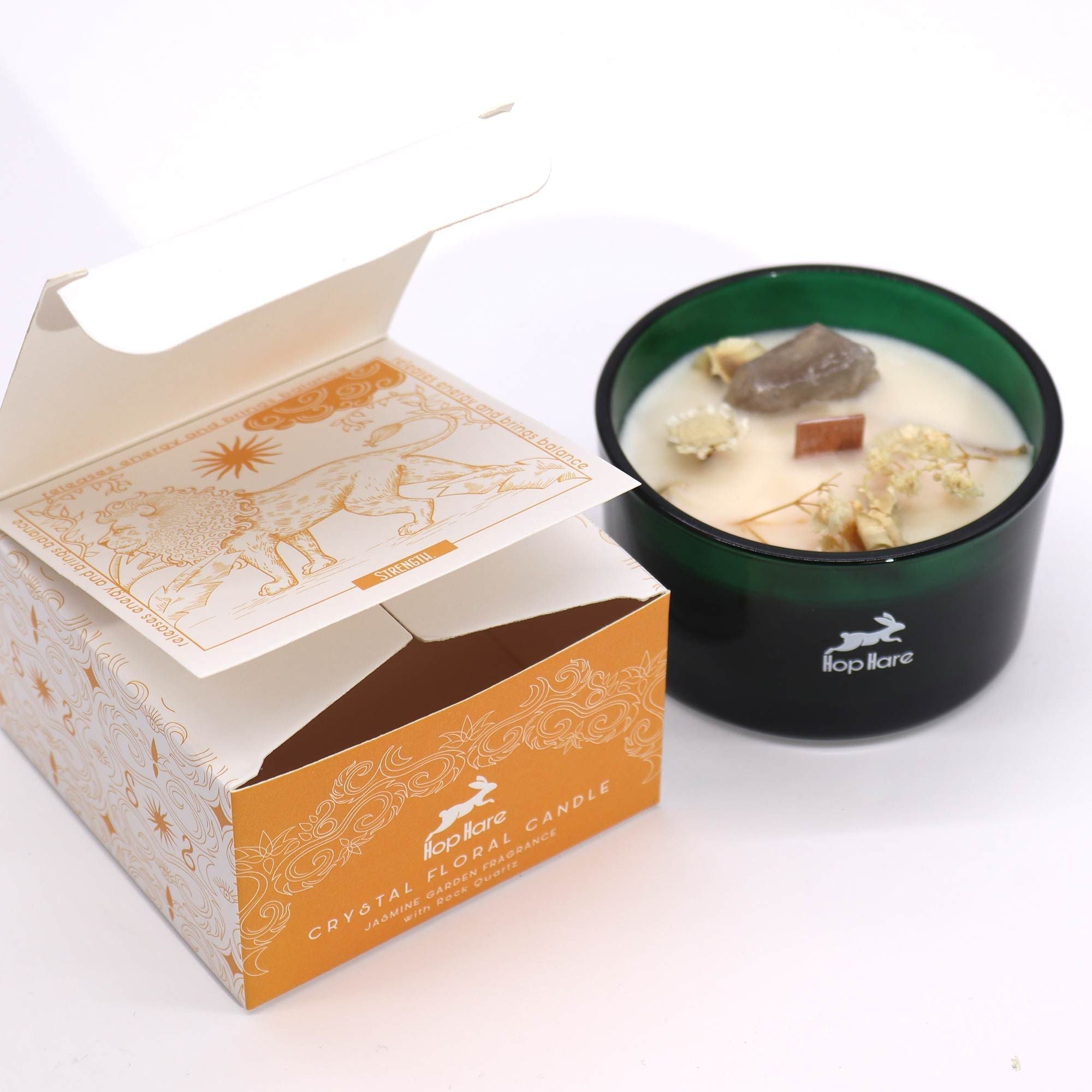 Crystal Flower Candle - The Lion - Soak Sanctuary Candles