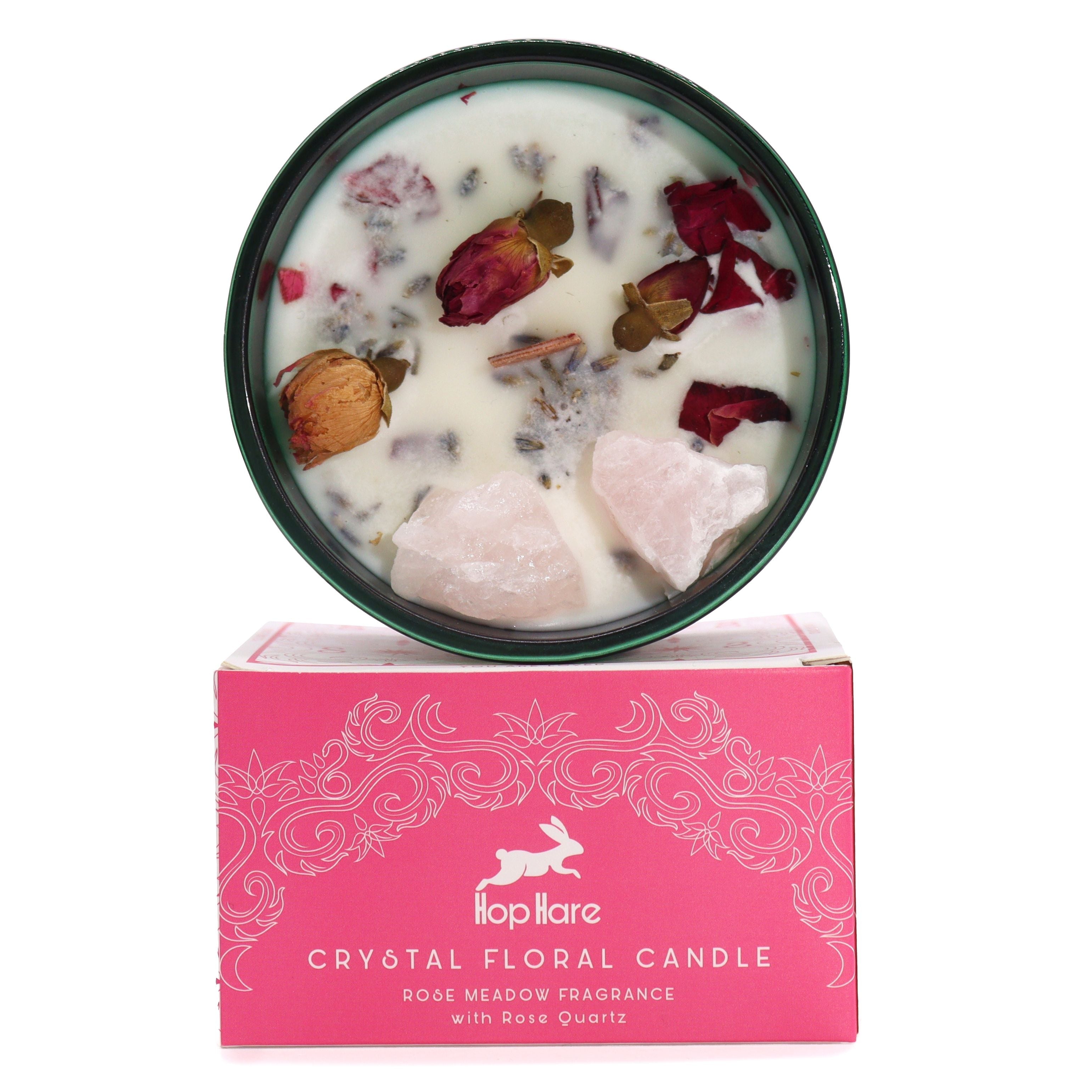 Crystal Flower Candle - The Lovers - Soak Sanctuary Candles