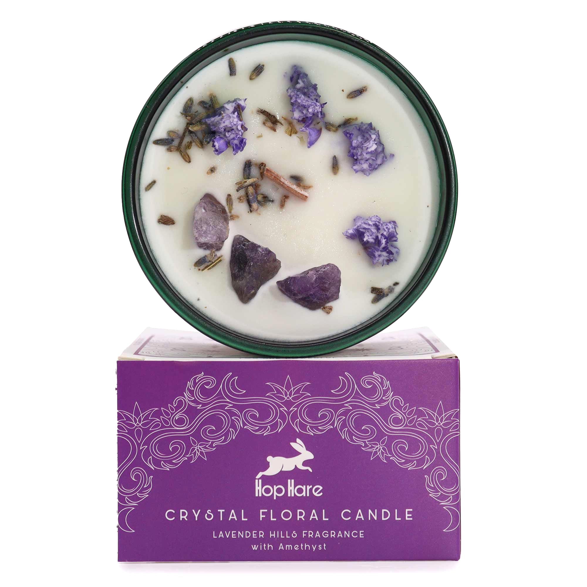 Crystal Flower Candle - The Moon - Soak Sanctuary Candles
