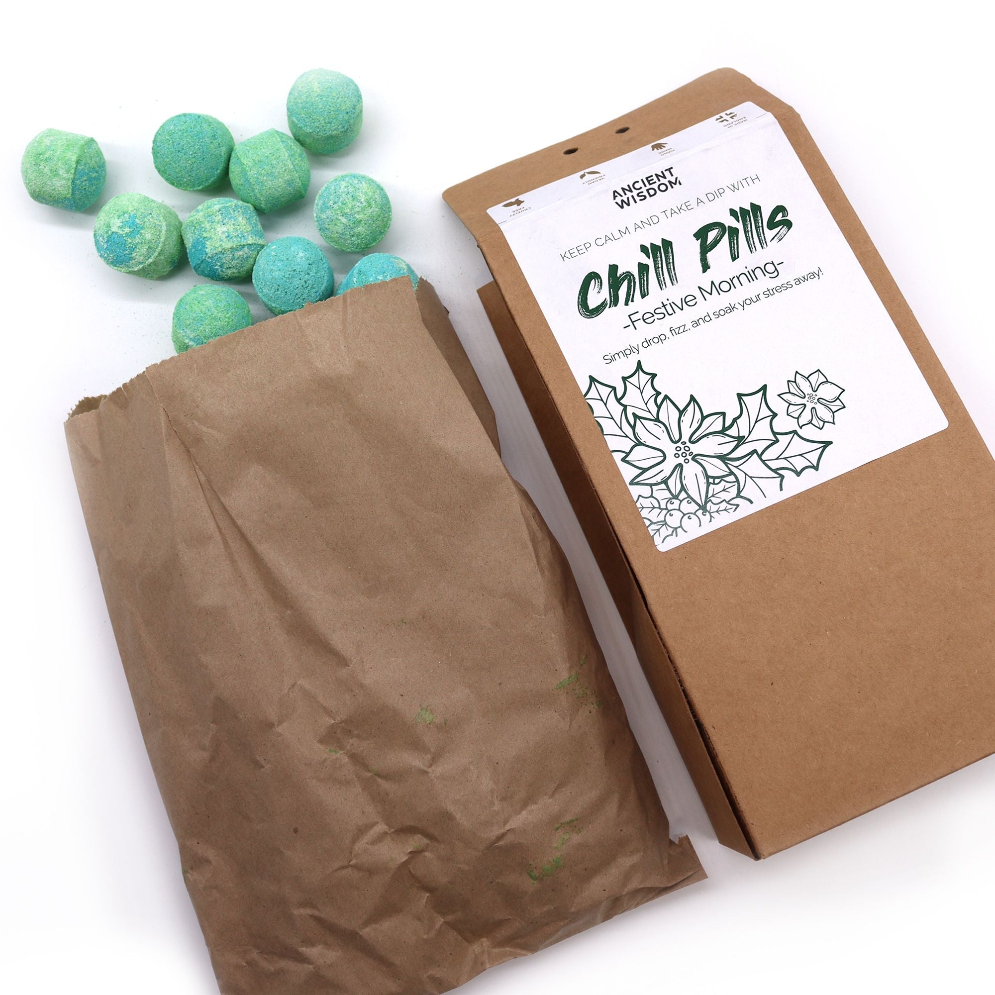 Festive Morning Mini Bath Bomb Gift Pack - Soak Sanctuary Bath Bombs