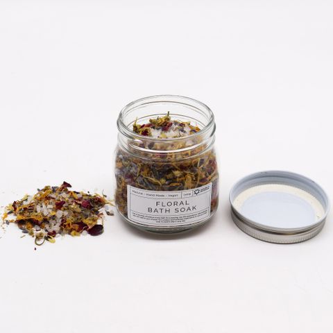 Floral Bath Soak - Natural - 140g - Soak Sanctuary Bath Salts