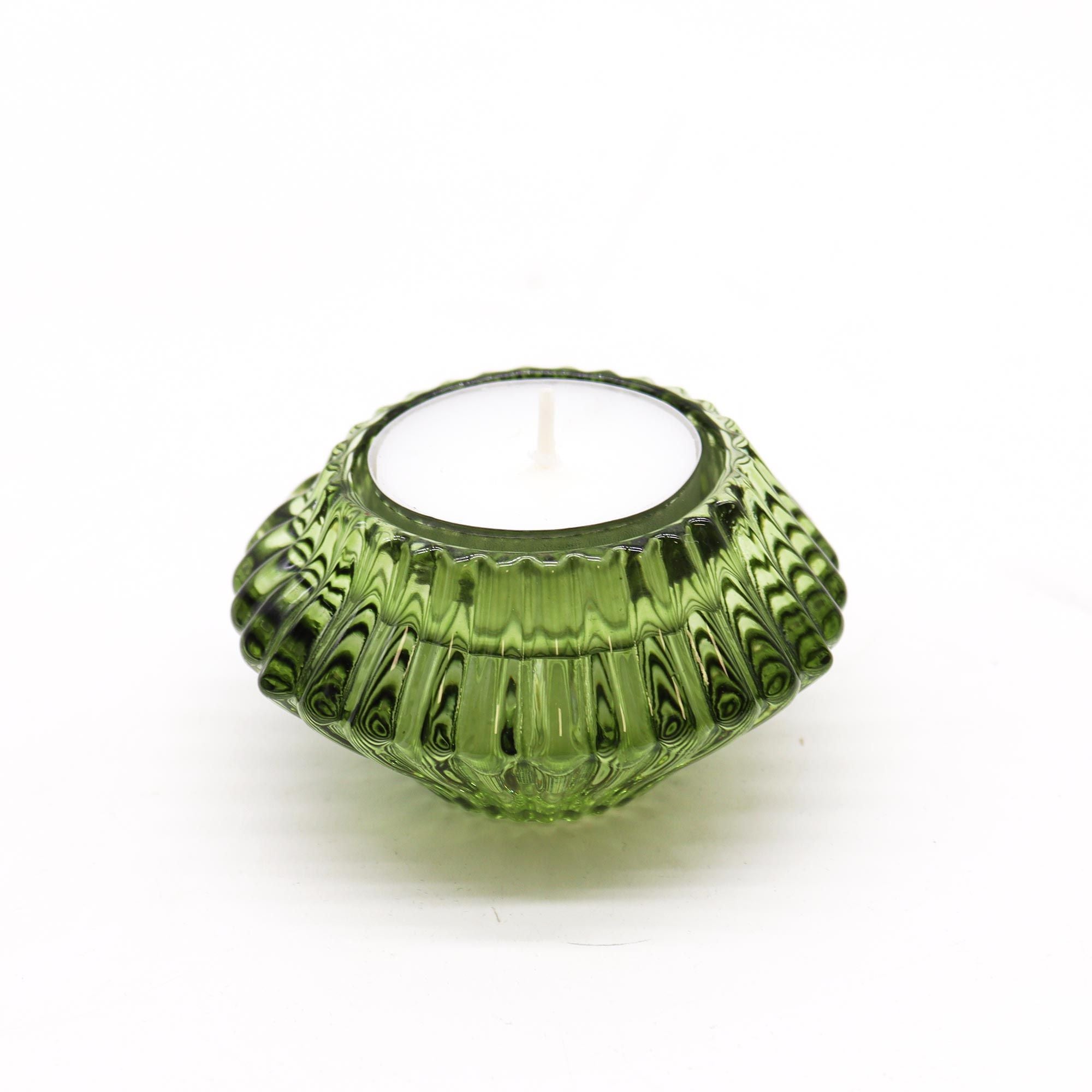 Flower Flip Dinner Candle / Tealight Holder - Garden Jade - Soak Sanctuary Candles