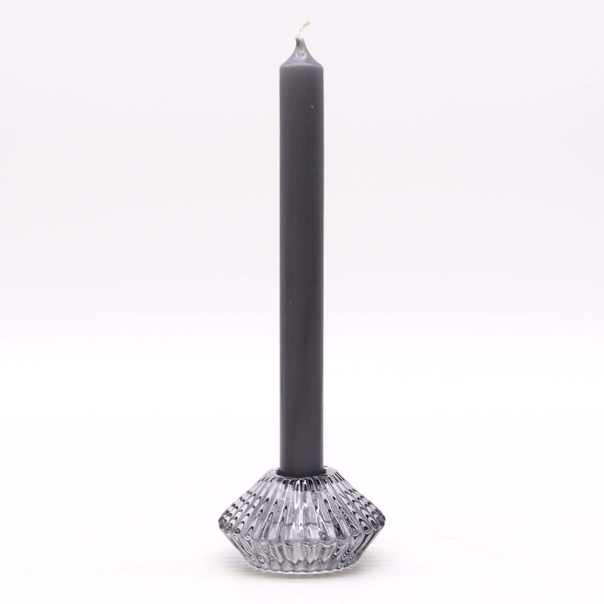 Flower Flip Dinner Candle / Tealight Holder - Midnight Grey - Soak Sanctuary Candles