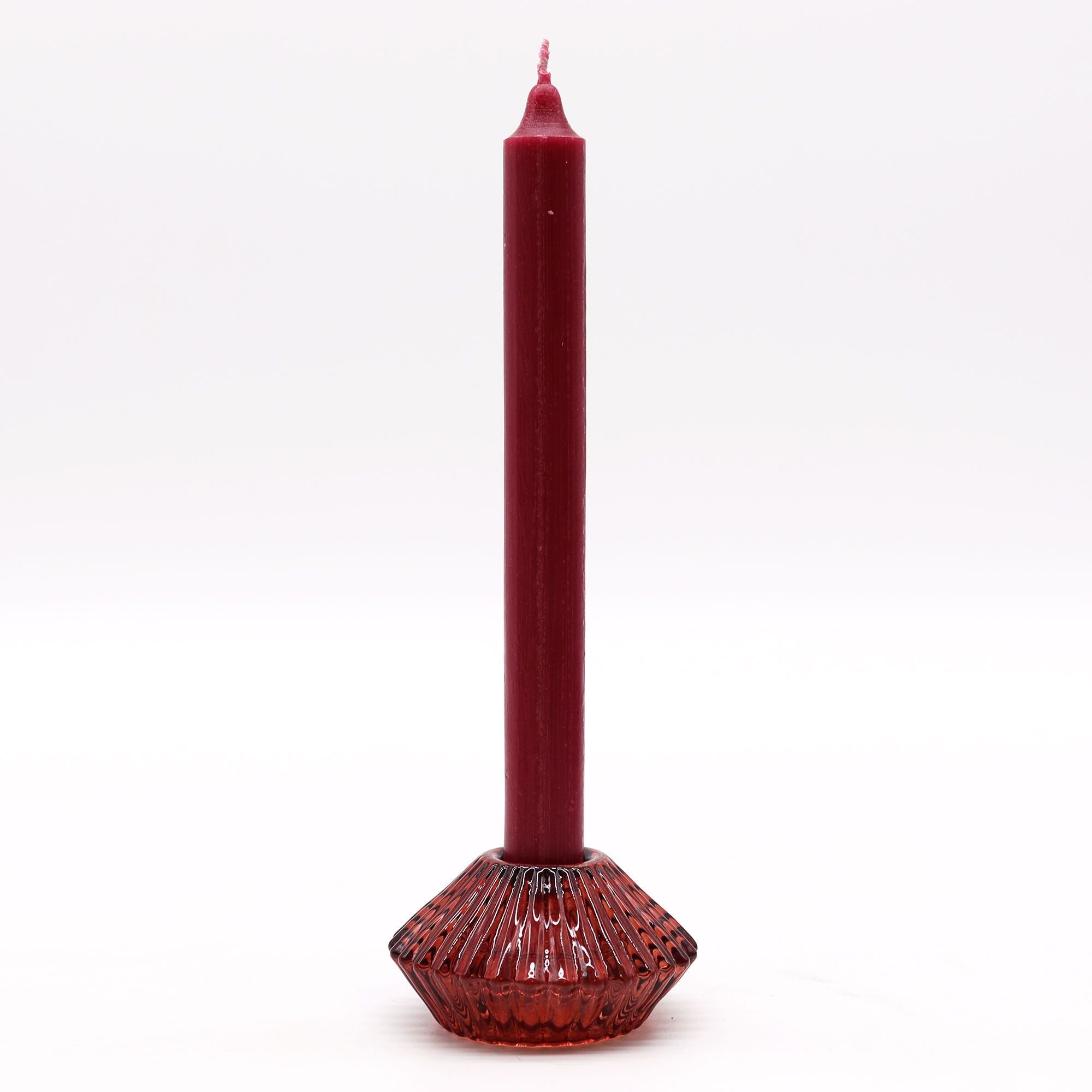Flower Flip Dinner Candle / Tealight Holder - Vampire Red - Soak Sanctuary Candles