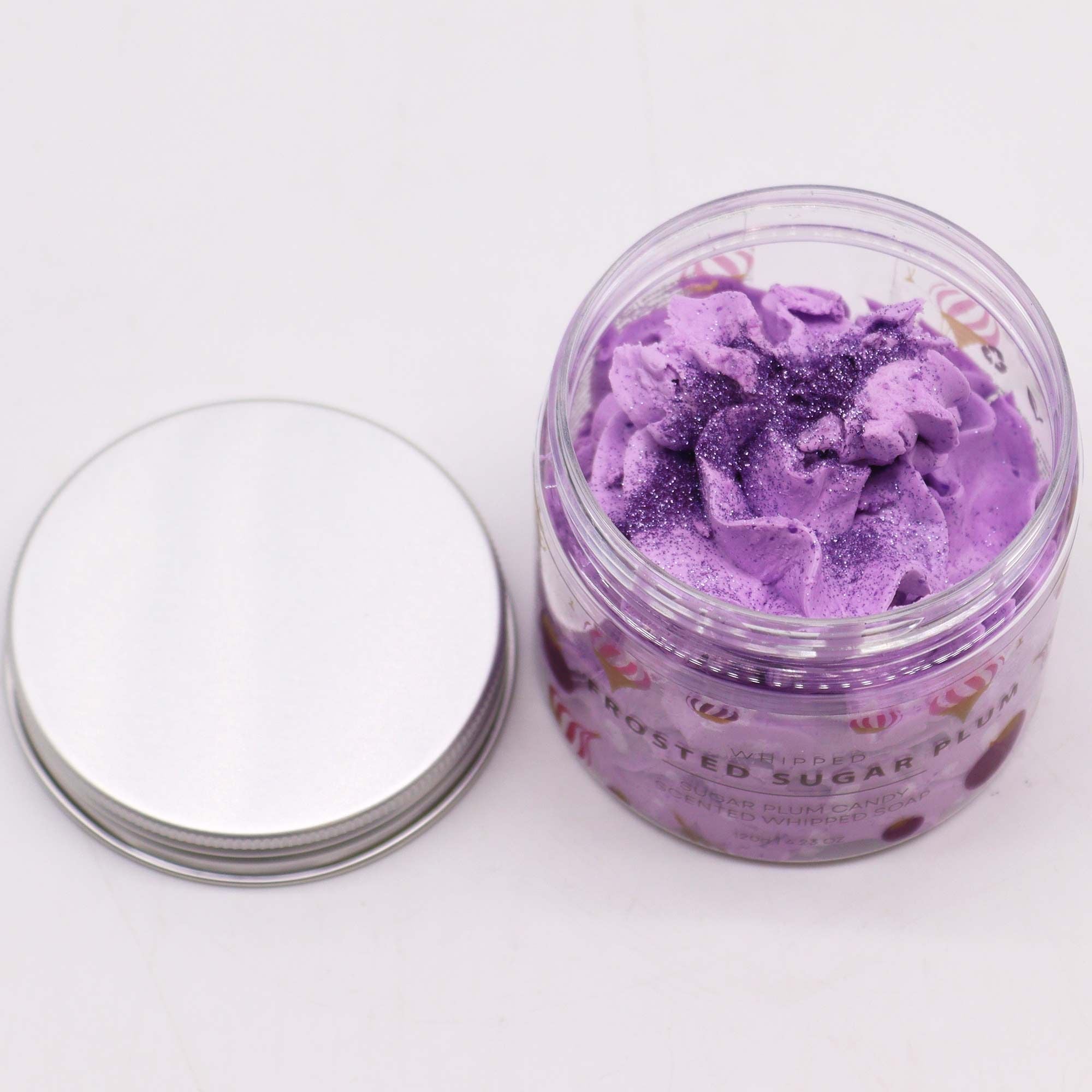 Frosted Sugar Plum Whipped Soap 120g - Soak Sanctuary Soap