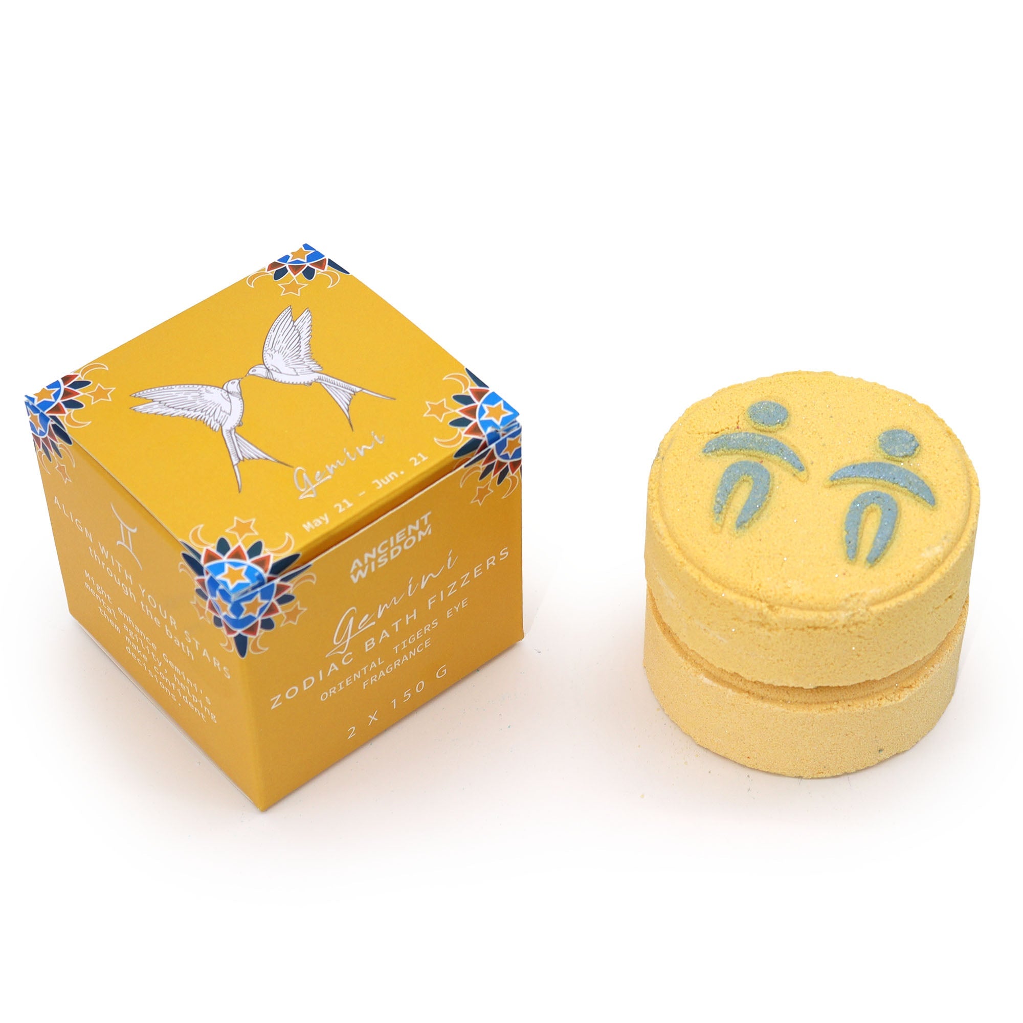 Gemini Bath Fizzers with Horoscope - Soak Sanctuary Bath Bombs