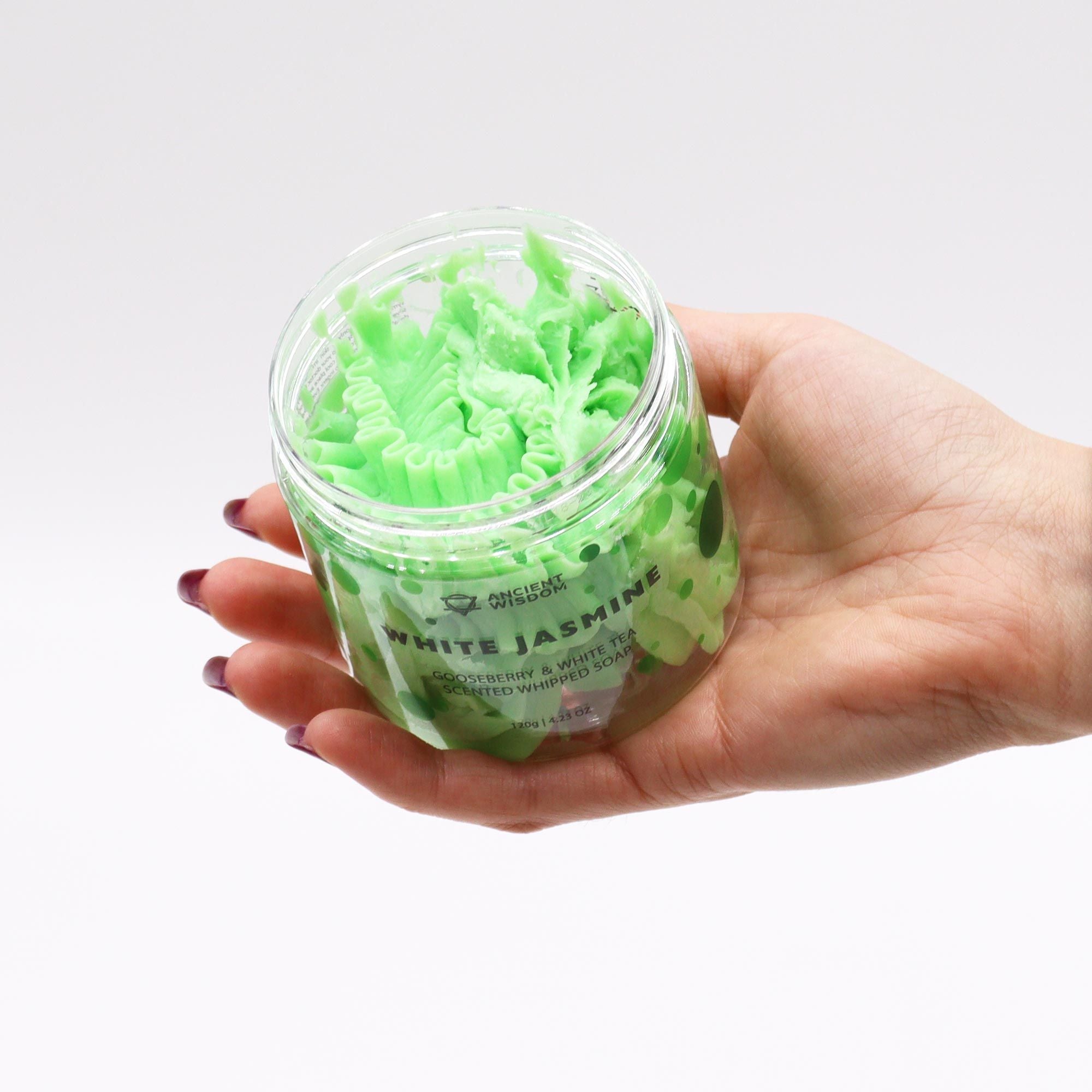 Gooseberry & White Tea Whipped Soap 120g - Soak Sanctuary Soap