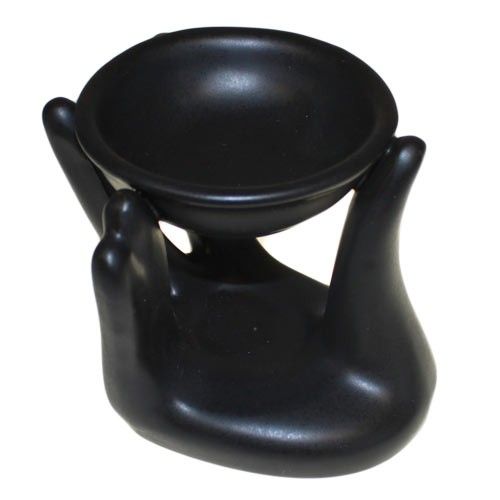 Helping Hand Oil Burner - Black - Soak Sanctuary Room Fragrance