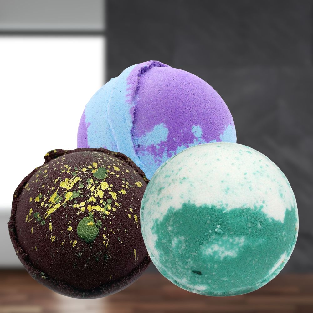 Men's Bath Bomb Trio - Soak Sanctuary Bath Bombs