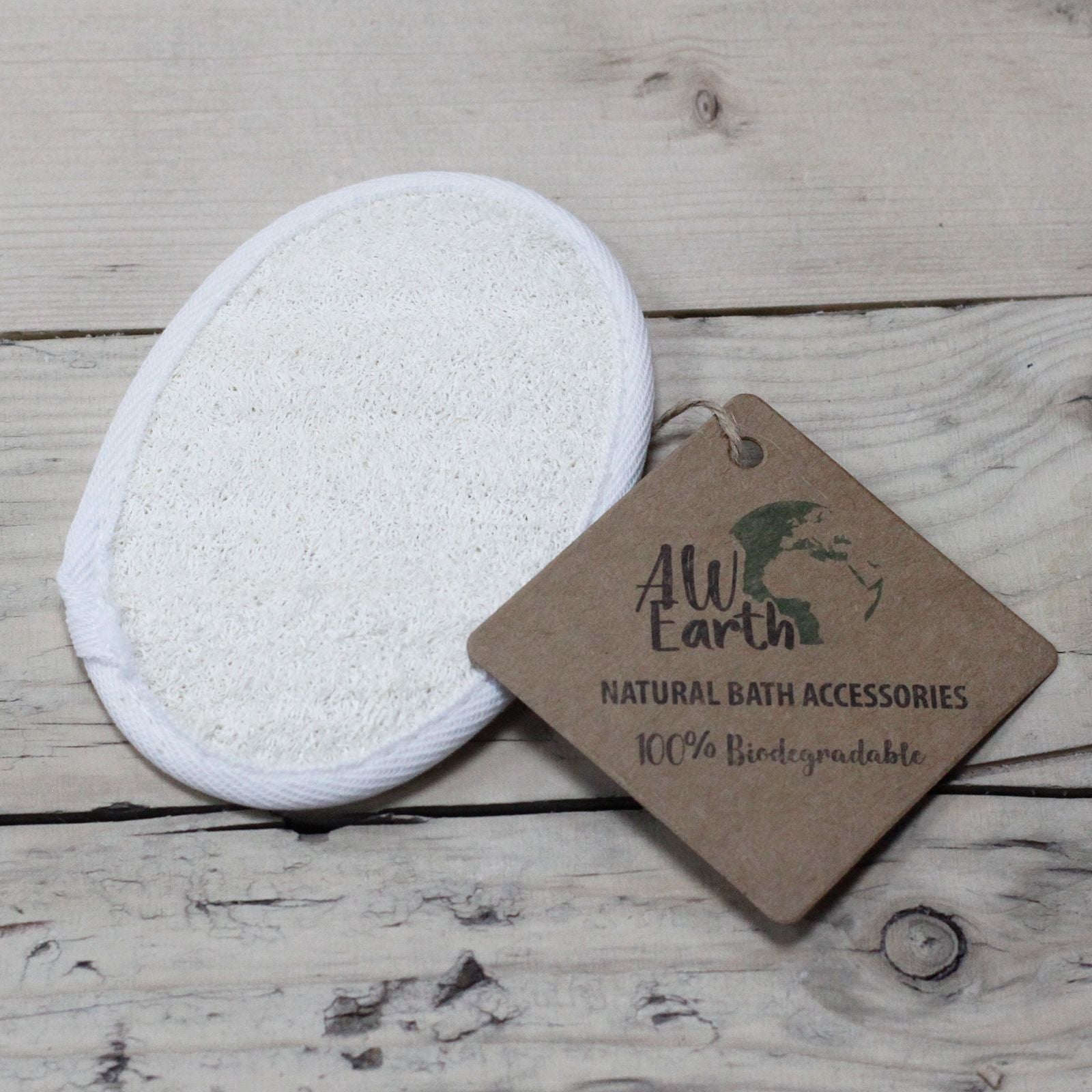 Natural Loofah Oval Body Scrub - Soak Sanctuary Accessories