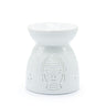 Oil Burner Buddha Cut Out - White - Soak Sanctuary Room Fragrance