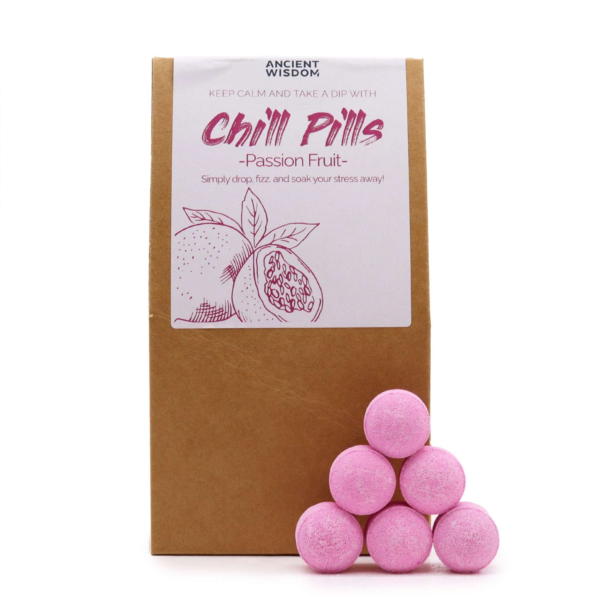 Passion Fruit Mini Bath Bomb Gift Pack - Soak Sanctuary Bath Bombs