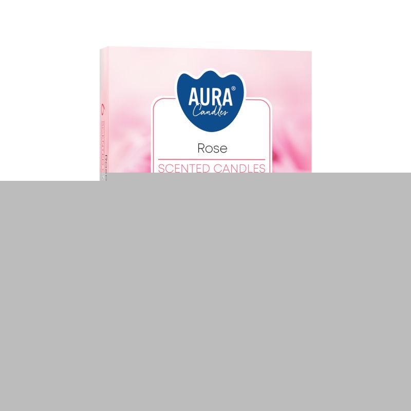 Set of 6 Scented Tealights - Rose - Soak Sanctuary Candles