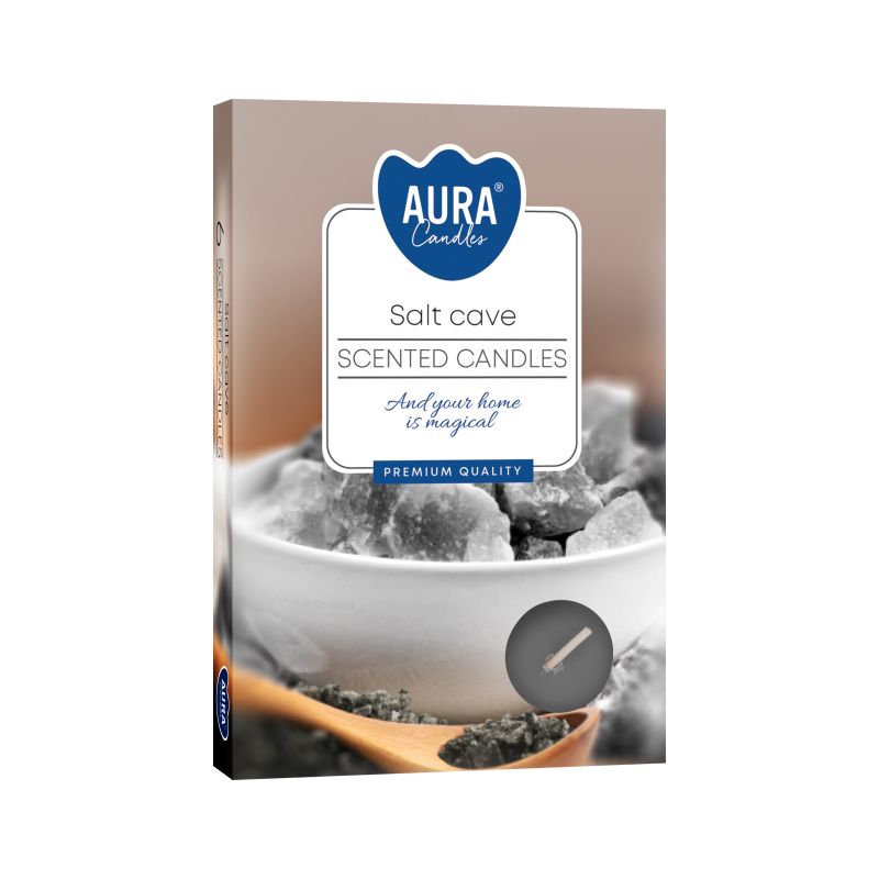 Set of 6 Scented Tealights - Salt Cave - Soak Sanctuary Candles