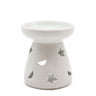 Small White Oil Burner - Moon & Stars - Soak Sanctuary Room Fragrance