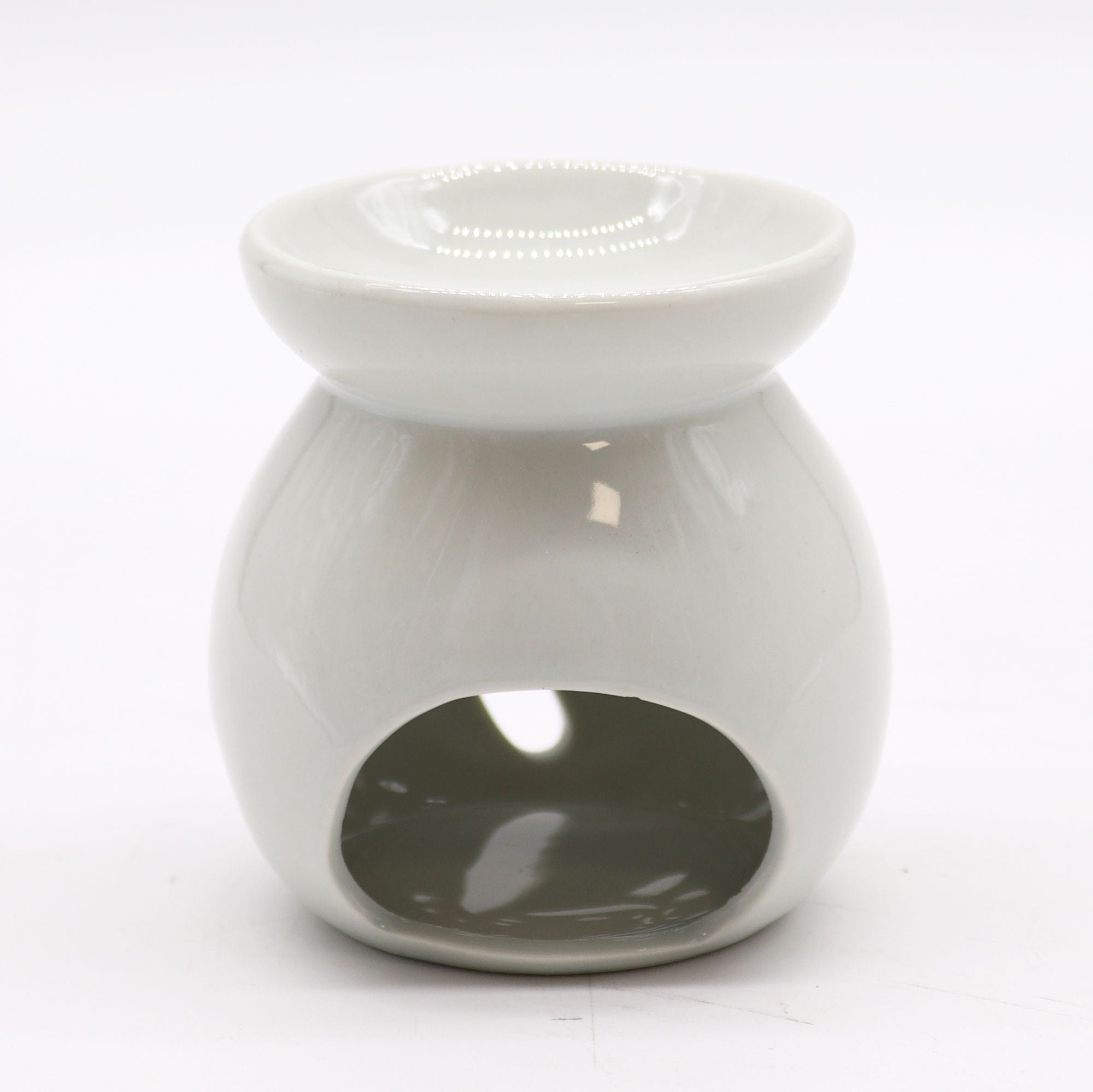 Small White Oil Burner - Tree Cut - out - Soak Sanctuary Room Fragrance