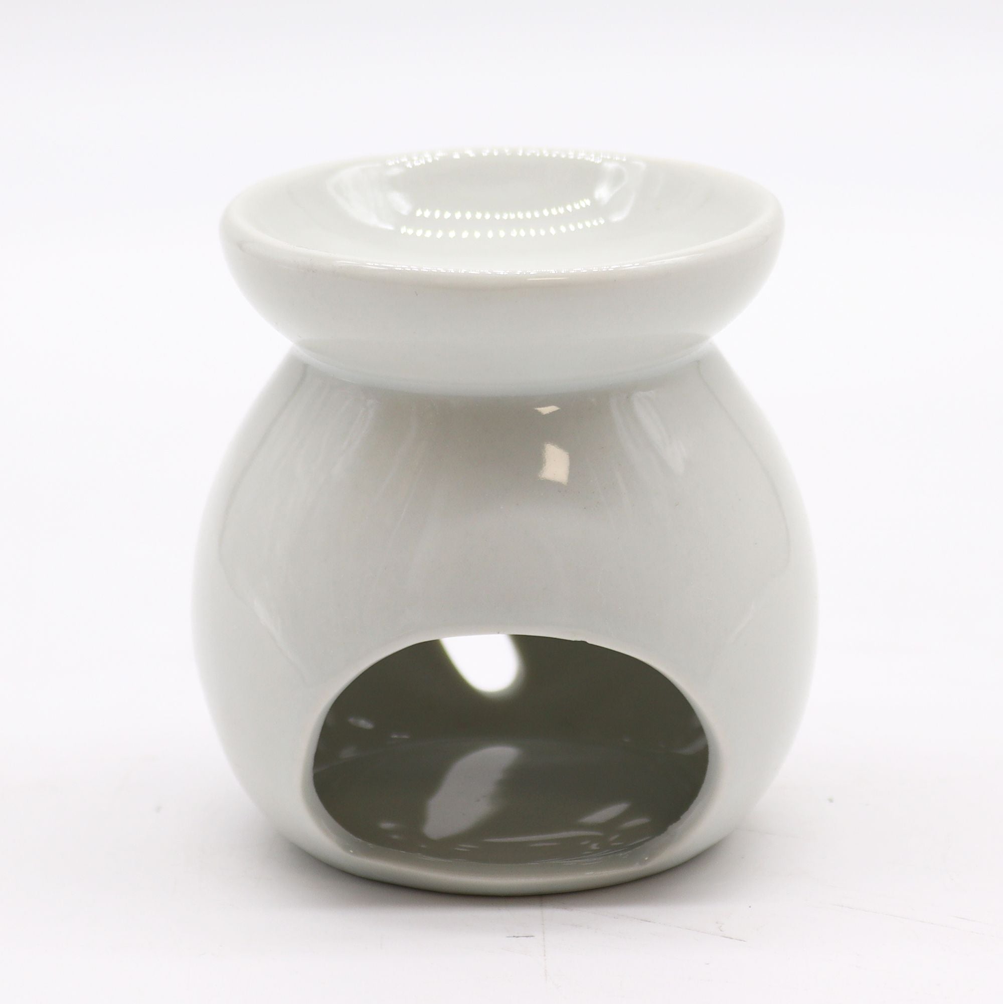 Small White Oil Burner - Tree Cut - out - Soak Sanctuary Room Fragrance