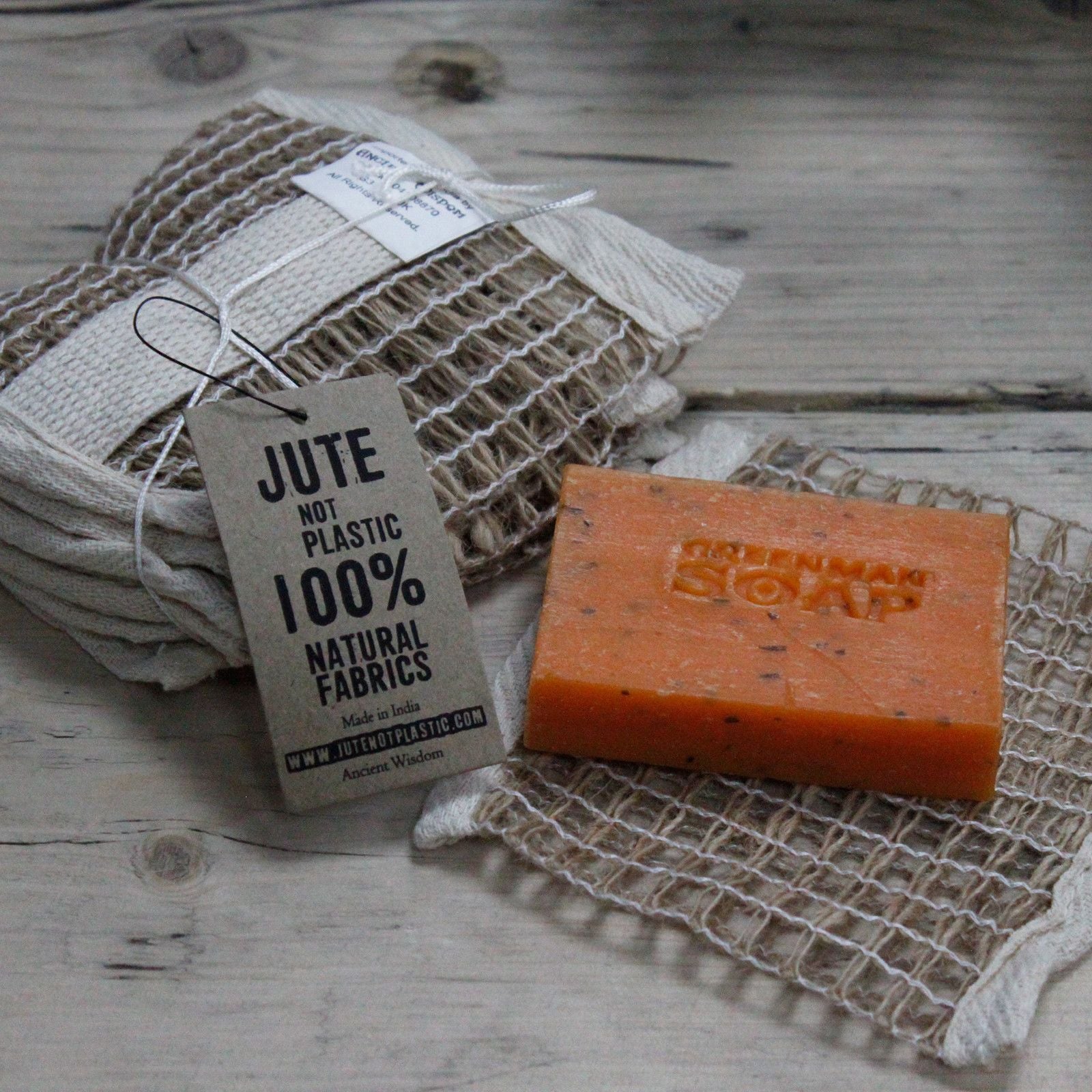 Soft Jute Soap Bag - Soak Sanctuary Accessories