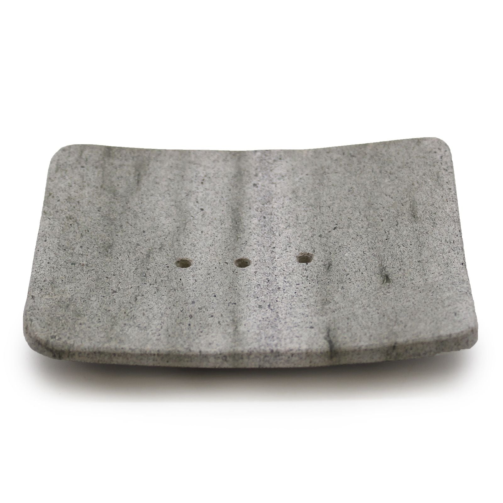 Square Shaped Ziolit Stone Soap Dish - Soak Sanctuary Accessories