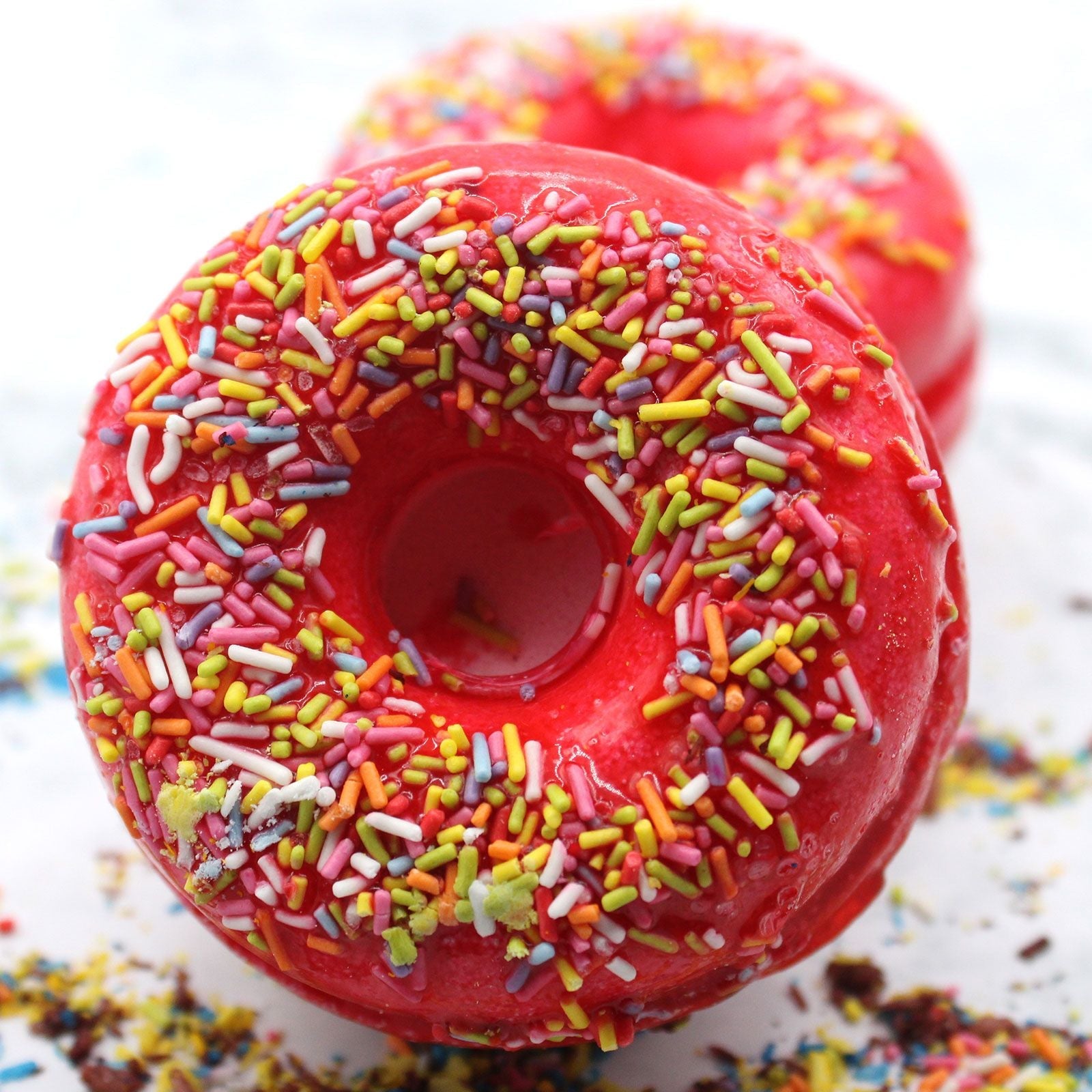 Strawberry & Banana Bath Doughnut - Soak Sanctuary Bath Bombs