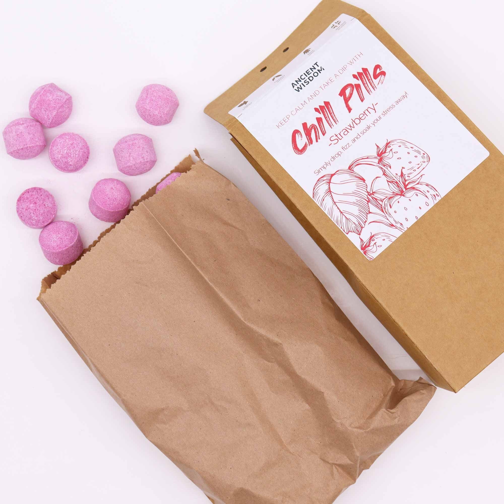 Strawberry Mini Bath Bomb Gift Pack - Soak Sanctuary Bath Bombs