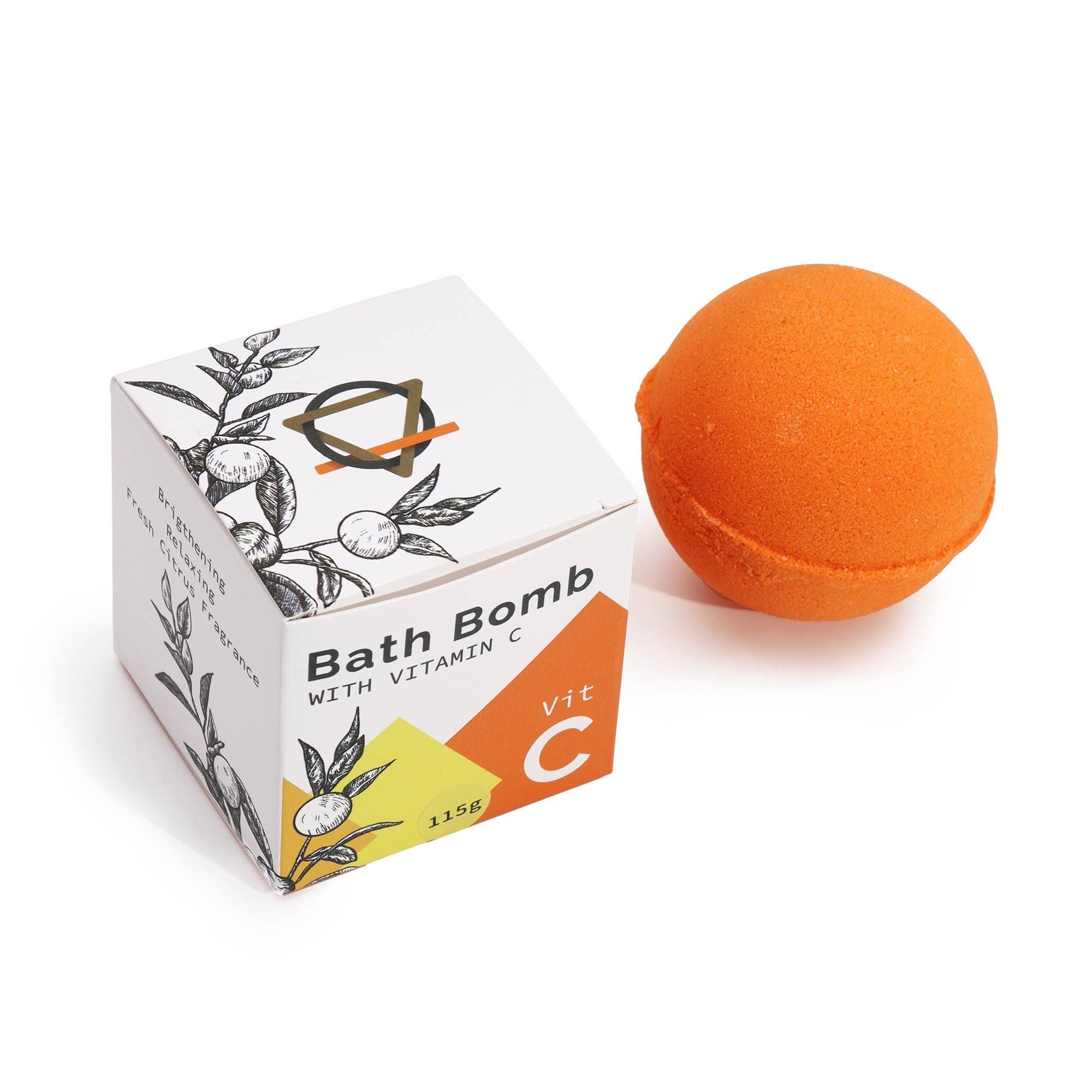 Vitamin C Infused Bath Bomb with Essential Oils - Soak Sanctuary Bath Bombs