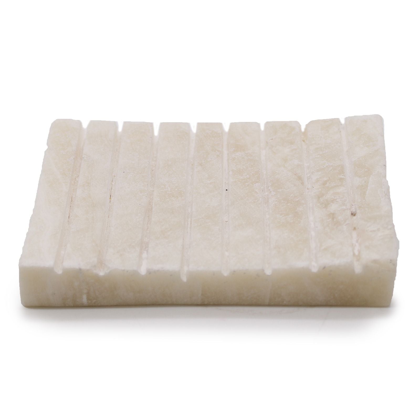 White Onxy Ridged Soap Dish - Soak Sanctuary Accessories