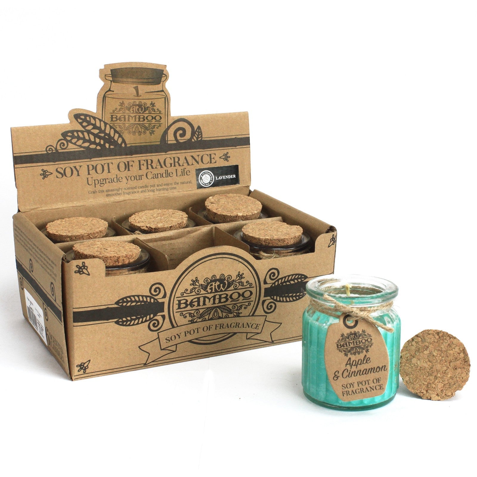 Apple & Cinnamon Soy Candle Pots (Pk 2) - Soak Sanctuary Candles