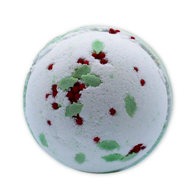 Christmas Bath Bomb - Holly Berry & Mistletoe - Soak Sanctuary Bath Bombs