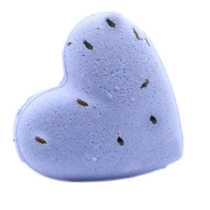 Heart Bath Bombs - French Lavender (Pk 5) - Soak Sanctuary Bath Bombs