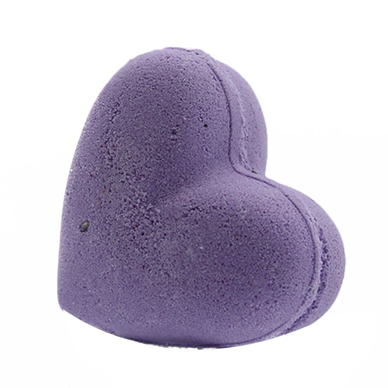 Heart Bath Bombs - French Lavender (Pk 5) - Soak Sanctuary Bath Bombs