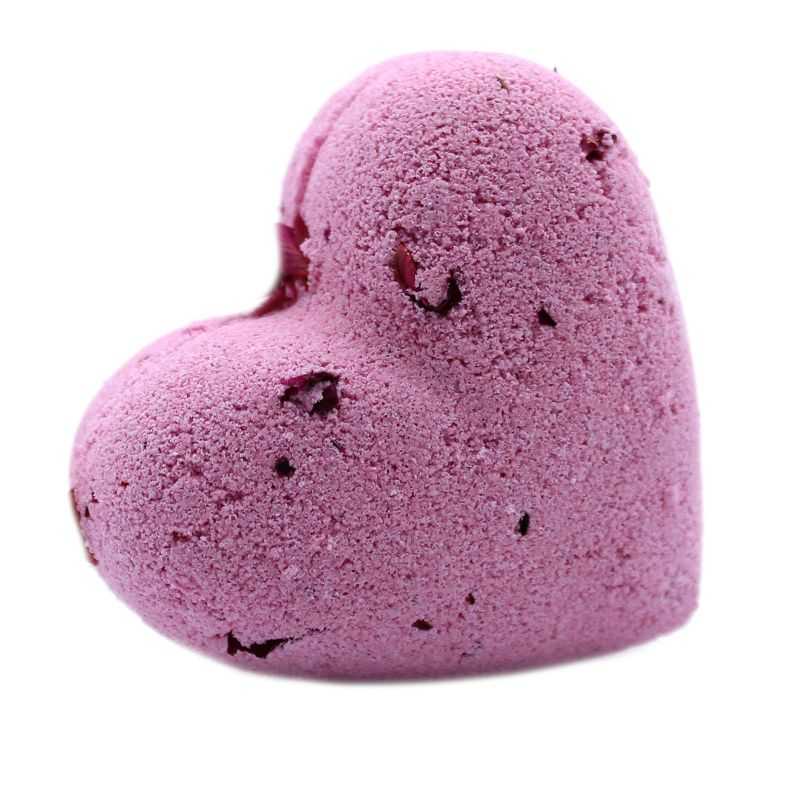Heart Bath Bombs - Ylang Ylang & Rose (Pk 5) - Soak Sanctuary Bath Bombs