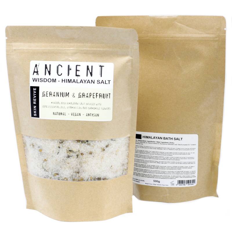 Himalayan Bath Salts with Geranium & Grapefruit - Soak Sanctuary Bath Salts