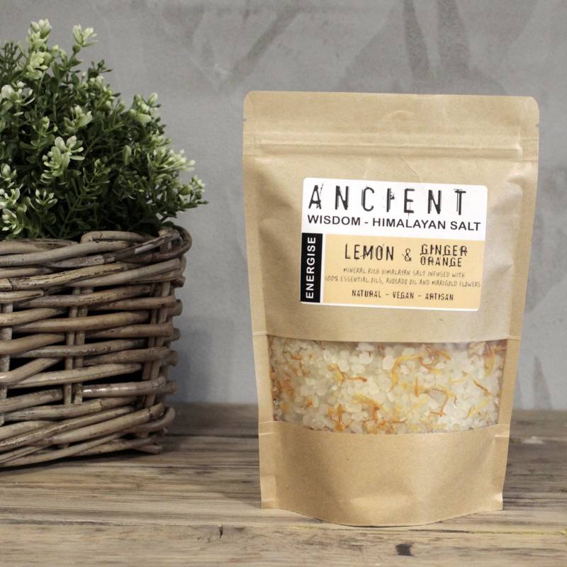 Himalayan Bath Salts with Lemon, Ginger & Orange - Soak Sanctuary Bath Salts