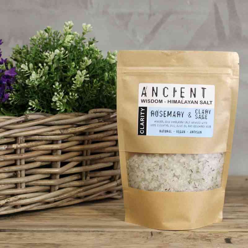 Himalayan Bath Salts with Rosemary & Clary Sage - Soak Sanctuary Bath Salts